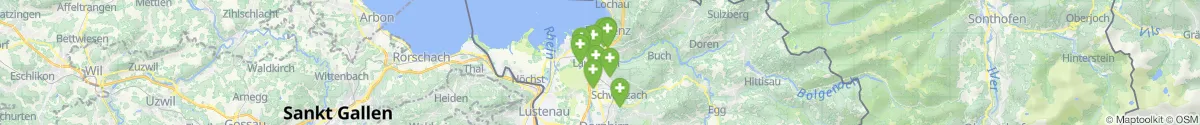 Kartenansicht für Apotheken-Notdienste in der Nähe von Wolfurt (Bregenz, Vorarlberg)